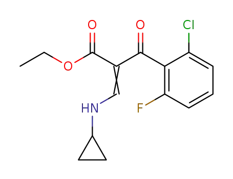 2-(2-Chlor-6-fluorbenzoyl)-3-cyclopropylaminoacrylsaeure-ethylester
