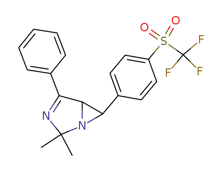 1,3-Diazabicyclo[3.1.0]hex-3-ene,
2,2-dimethyl-4-phenyl-6-[4-[(trifluoromethyl)sulfonyl]phenyl]-, trans-