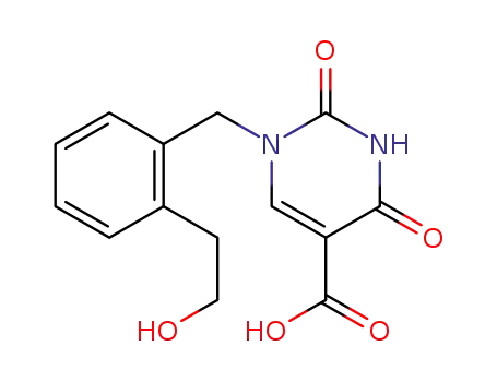 1-<o-(2-hydroxyethyl)benzyl>uracil-5-carboxylic acid