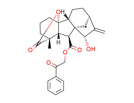 Molecular Structure of 97344-12-2 (15α-hydroxyGA<sub>9</sub> 7-phenacyl ester)