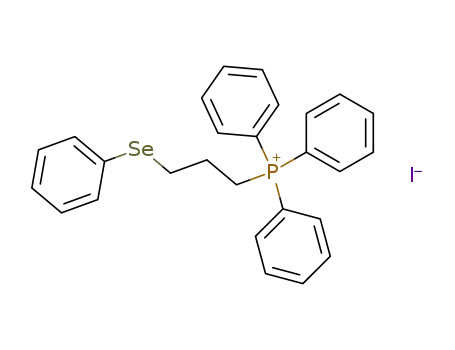 Molecular Structure of 143293-39-4 (Phosphonium, triphenyl[3-(phenylseleno)propyl]-, iodide)
