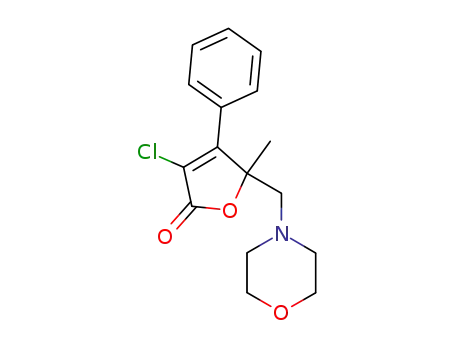 3-chloro-5-methyl-5-(morpholin-4-ylmethyl)-4-phenyl-furan-2-one