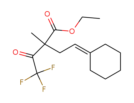 2-(2-Cyclohexylidene-ethyl)-4,4,4-trifluoro-2-methyl-3-oxo-butyric acid ethyl ester