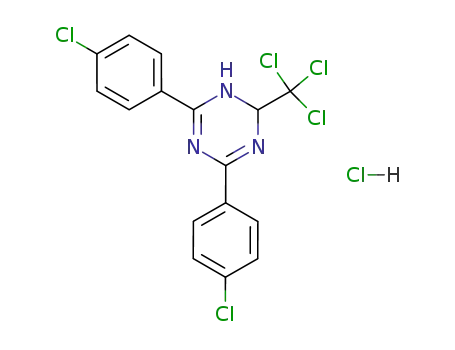 1,3,5-Triazine, 4,6-bis(4-chlorophenyl)-1,2-dihydro-2-(trichloromethyl)-,
monohydrochloride