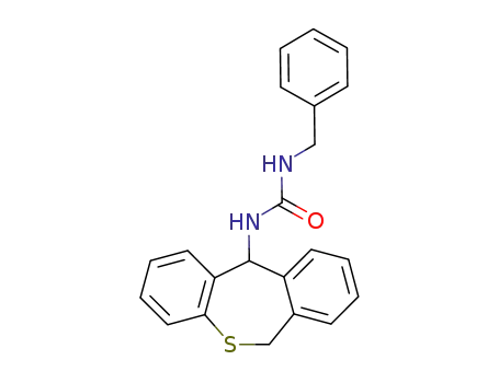 Molecular Structure of 74797-28-7 (N-benzyl-N'-(6,11-dihydrodibenzo[b,e]thiepin-11-yl)urea)