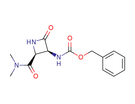 Carbamic acid, [2-[(dimethylamino)carbonyl]-4-oxo-3-azetidinyl]-,
phenylmethyl ester, cis-