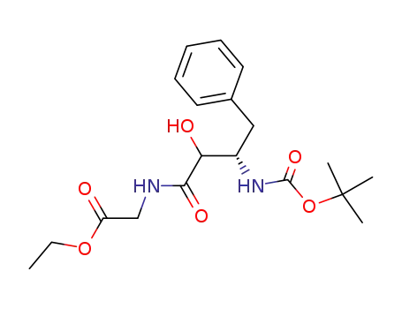 ((S)-3-tert-Butoxycarbonylamino-2-hydroxy-4-phenyl-butyrylamino)-acetic acid ethyl ester