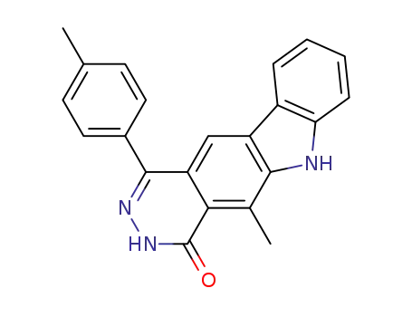 4H-Pyridazino[4,5-b]carbazol-4-one,
3,6-dihydro-5-methyl-1-(4-methylphenyl)-