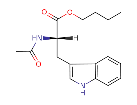 Molecular Structure of 2743-54-6 (acetyl-L-tryptophan n-butyl ester)