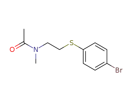 Molecular Structure of 115391-14-5 (N-[2-(4-Bromo-phenylsulfanyl)-ethyl]-N-methyl-acetamide)