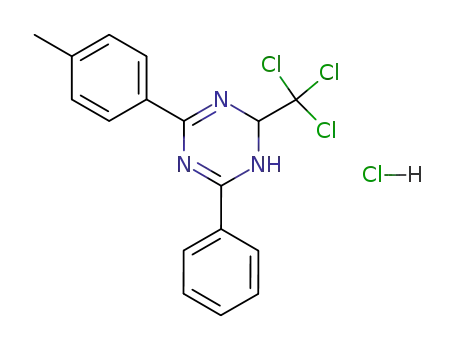 1,3,5-Triazine,
1,2-dihydro-4-(4-methylphenyl)-6-phenyl-2-(trichloromethyl)-,
monohydrochloride