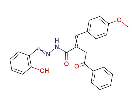 2-[1-(4-Methoxy-phenyl)-meth-(Z)-ylidene]-4-oxo-4-phenyl-butyric acid [1-(2-hydroxy-phenyl)-meth-(E)-ylidene]-hydrazide