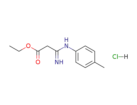 Propanoic acid, 3-imino-3-[(4-methylphenyl)amino]-, ethyl ester,
monohydrochloride