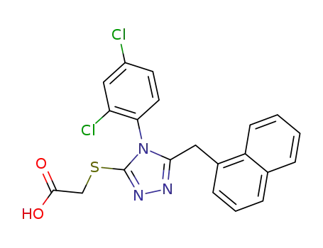 [4-(2,4-Dichloro-phenyl)-5-naphthalen-1-ylmethyl-4H-[1,2,4]triazol-3-ylsulfanyl]-acetic acid