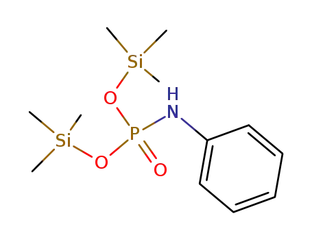 Molecular Structure of 74746-02-4 (bis(trimethylsilyl) N-phenylamidophosphate)