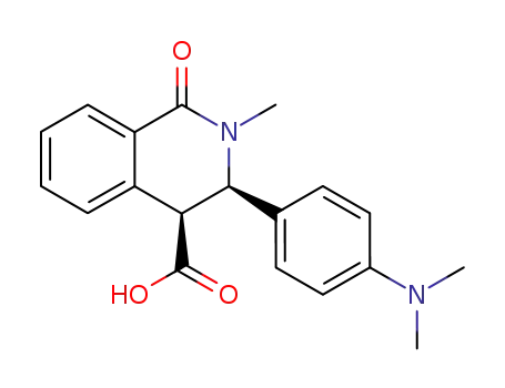 cis-N-methyl-3-<p-(dimethylamino)phenyl>-4-carboxy-3,4-dihydro-1(2H)-isoquinolone