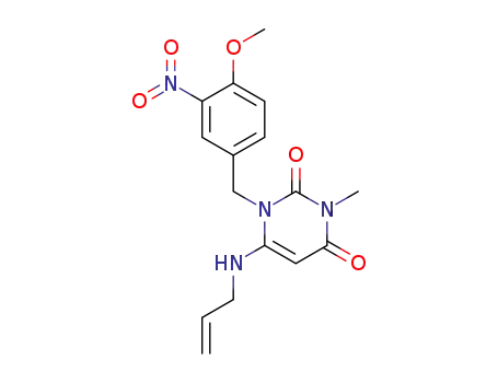 6-Allylamino-1-(4-methoxy-3-nitro-benzyl)-3-methyl-1H-pyrimidine-2,4-dione