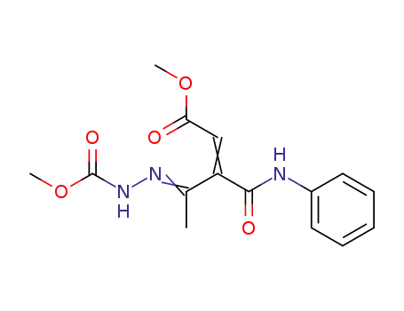 (Z)-4-(Methoxycarbonyl-hydrazono)-3-phenylcarbamoyl-pent-2-enoic acid methyl ester