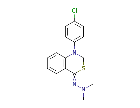 4H-3,1-Benzothiazin-4-one, 1-(4-chlorophenyl)-1,2-dihydro-,
dimethylhydrazone