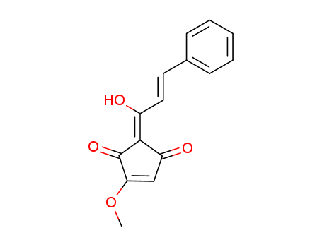 2-[(1Z,2E)-1-Hydroxy-3-phenyl-2-propenylidene]-4-methoxy-4-cyclopentene-1,3-dione