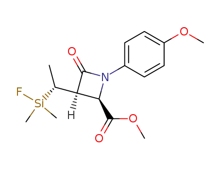 (2R,3R)-3-[(R)-1-(Fluoro-dimethyl-silanyl)-ethyl]-1-(4-methoxy-phenyl)-4-oxo-azetidine-2-carboxylic acid methyl ester