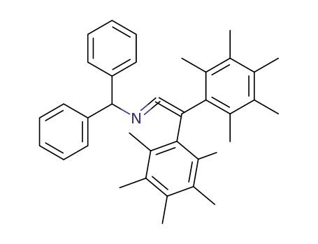 Benzenemethanamine,
N-[bis(2,3,4,5,6-pentamethylphenyl)ethenylidene]-a-phenyl-