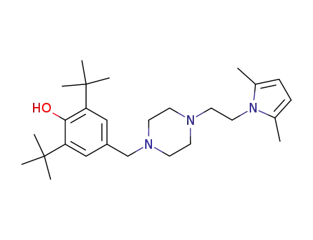 N-3,5-di-tert-butyl-4-hydroxybenzyl-N'-<β-(2,5-dimethyl-1-pyrryl)ethyl>piperazine