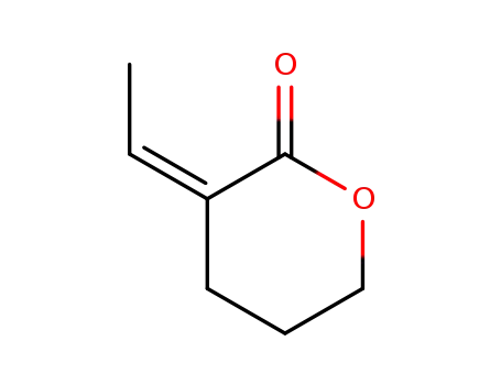 Molecular Structure of 61203-11-0 (2H-Pyran-2-one, 3-ethylidenetetrahydro-, (Z)-)