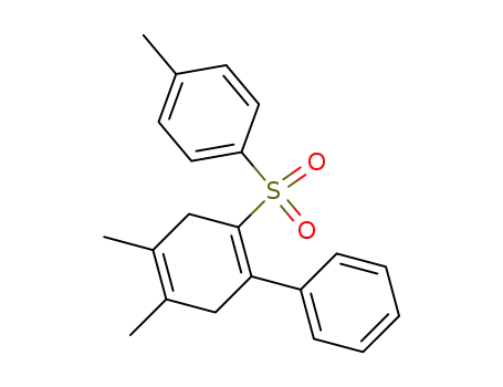 Molecular Structure of 115843-45-3 (1-<(4,5-dimethyl-2-phenyl-1,4-cyclohexadien-1-yl)sulphonyl>-4-methylbenzene)