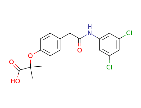 4-(2-(4-(((3,5-DICHLORO(PHENYLAMINO))CARBONYL)METHYL)PHENOXY)-2-METHYLPROPANOIC ACID)