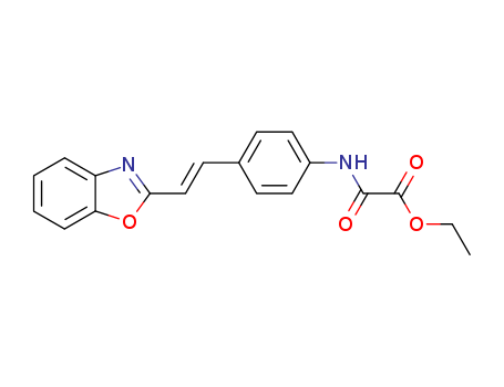 Acetic acid, [[4-[2-(2-benzoxazolyl)ethenyl]phenyl]amino]oxo-, ethylester, (E)-