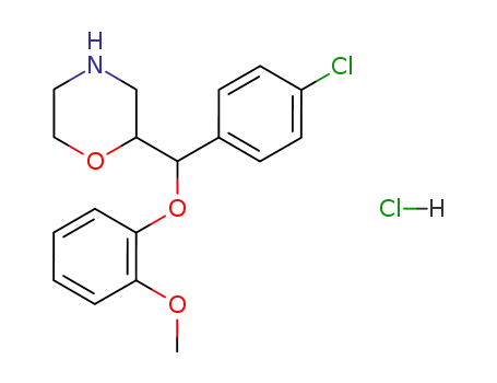 2-[(4-Chloro-phenyl)-(2-methoxy-phenoxy)-methyl]-morpholine; hydrochloride