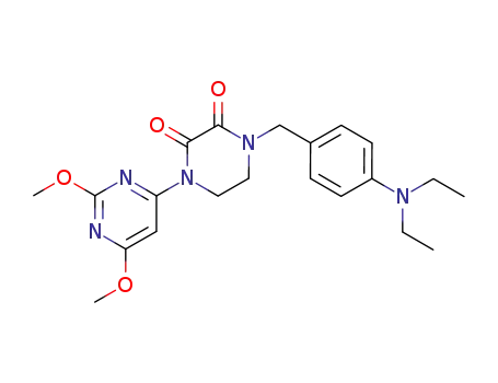 2,3-Piperazinedione,
1-[[4-(diethylamino)phenyl]methyl]-4-(2,6-dimethoxy-4-pyrimidinyl)-