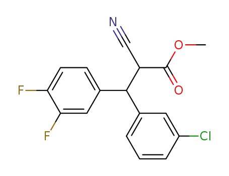 3-(3-Chloro-phenyl)-2-cyano-3-(3,4-difluoro-phenyl)-propionic acid methyl ester