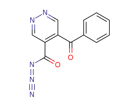 4-Pyridazinecarbonyl azide, 5-benzoyl-