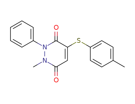 3,6-Pyridazinedione,
1,2-dihydro-1-methyl-4-[(4-methylphenyl)thio]-2-phenyl-