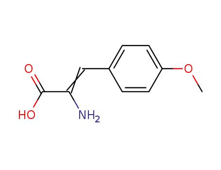 Molecular Structure of 103205-37-4 ((Z)-2-Amino-3-(4-methoxy-phenyl)-acrylic acid)