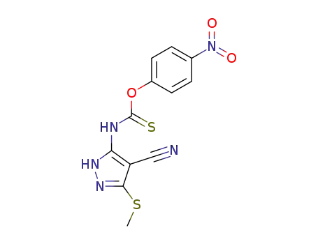 Carbamothioic acid, [4-cyano-5-(methylthio)-1H-pyrazol-3-yl]-,
O-(4-nitrophenyl) ester