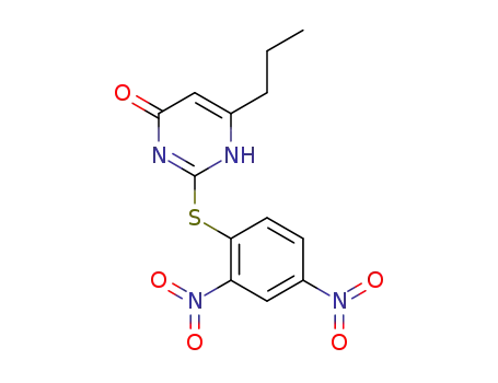 2-({2,4-dinitrophenyl}sulfanyl)-6-propyl-4-pyrimidinol