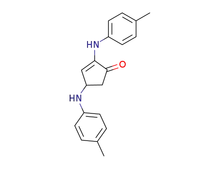 Molecular Structure of 30005-80-2 (2-Cyclopenten-1-one, 2,4-bis[(4-methylphenyl)amino]-)