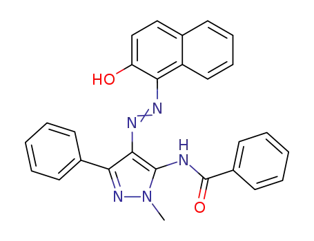 Benzamide,
N-[4-[(2-hydroxy-1-naphthalenyl)azo]-1-methyl-3-phenyl-1H-pyrazol-5-yl]
-