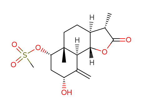 (11S)-3α-Hydroxy-1α-(mesyloxy)eudesm-4(14)-eno-13,6α-lactone