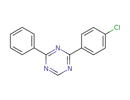 Molecular Structure of 116142-64-4 (1,3,5-Triazine, 2-(4-chlorophenyl)-4-phenyl-)
