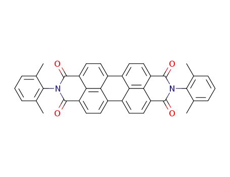 Molecular Structure of 76372-76-4 (N,N'-BIS(2,6-DIMETHYLPHENYL)PERYLENE-3,4,9,10-TETRACARBOXYLIC DIIMIDE)