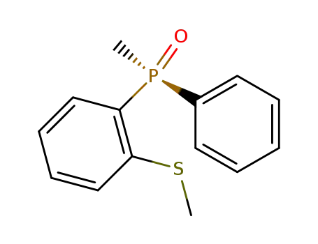 Molecular Structure of 90421-05-9 (Phosphine oxide, methyl[2-(methylthio)phenyl]phenyl-)