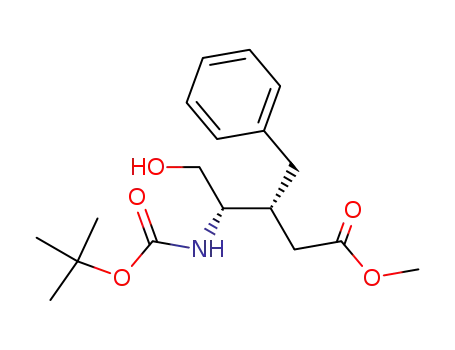 Methyl (3R,4S)-3-benzyl-4-<<(1,1-dimethylethoxy)carbonyl>amino>-5-hydroxypentanoate