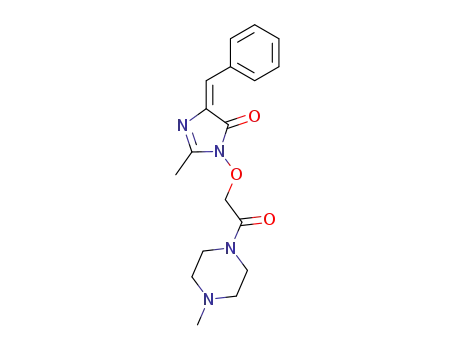 2-Methyl-3-[2-(4-methyl-piperazin-1-yl)-2-oxo-ethoxy]-5-[1-phenyl-meth-(E)-ylidene]-3,5-dihydro-imidazol-4-one