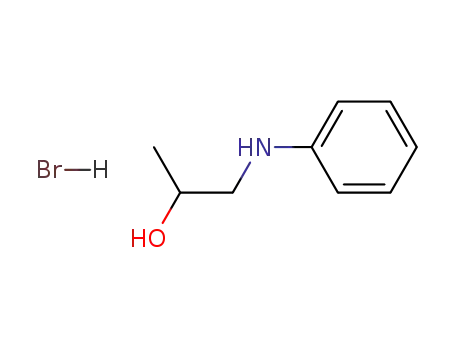 Molecular Structure of 89036-64-6 (2-Propanol, 1-(phenylamino)-, hydrobromide)