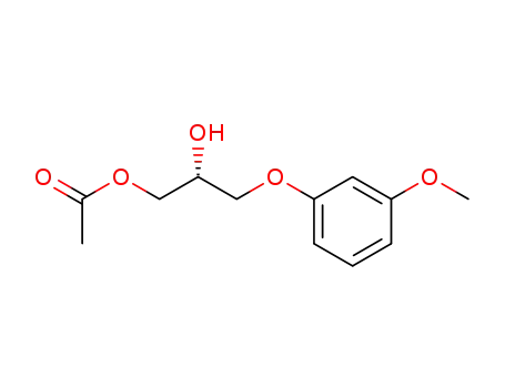 Acetic acid (R)-2-hydroxy-3-(3-methoxy-phenoxy)-propyl ester