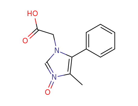 Molecular Structure of 126262-79-1 ((4-Methyl-3-oxy-5-phenyl-imidazol-1-yl)-acetic acid)